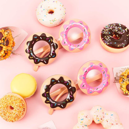 Unisex Donut Glasses for Funny Cosplay Snack Party Favors Accessories