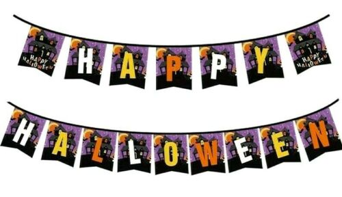 Happy Halloween Party Banner Home Decoration