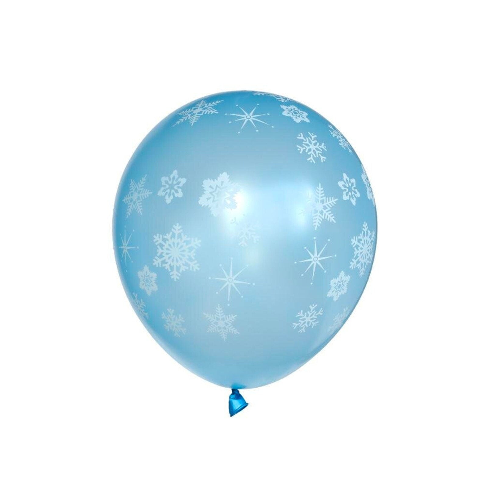 132pcs Snowflake Balloon Garland Arch Kit | Ice Snow White Blue Snowflake Star Balloons for Winter Frozen Theme Kids Birthday Party Decor